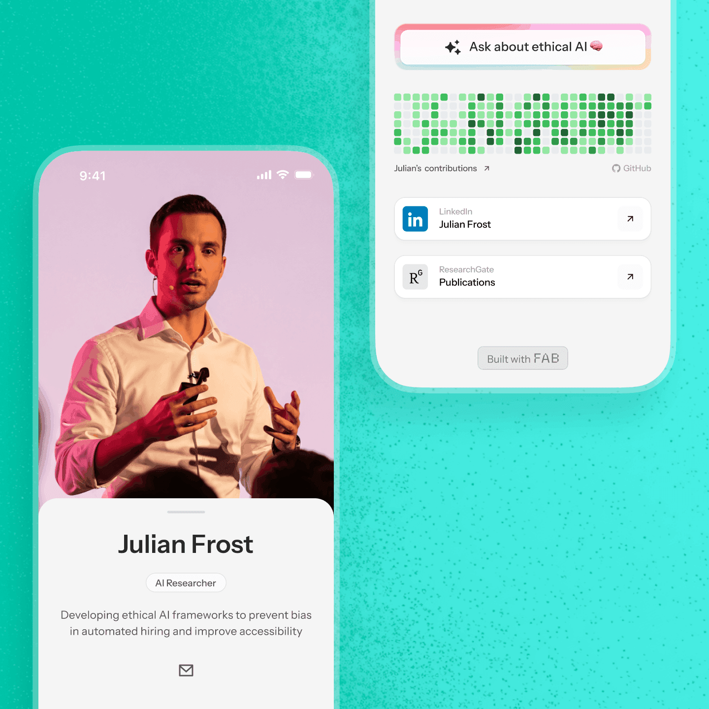 One link instead of a 40-page CV